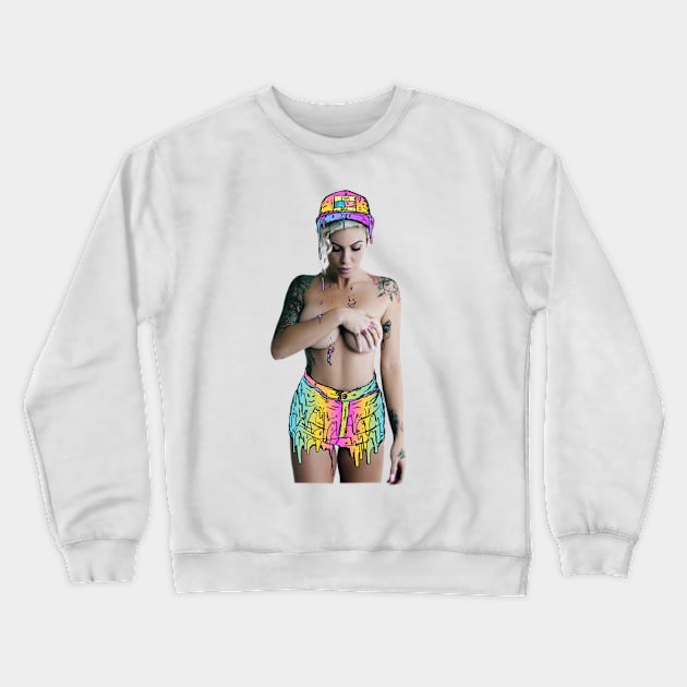 Dripping Girl Crewneck Sweatshirt by TheNfile